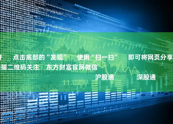 股票配资杠杆      点击底部的“发现”     使用“扫一扫”     即可将网页分享至朋友圈                            扫描二维码关注    东方财富官网微信                                                                        沪股通             深股通